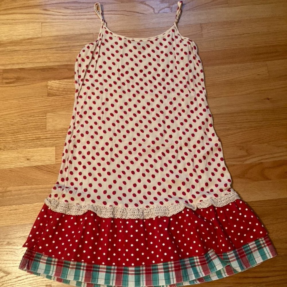 April Cornell polka dot sleeveless dress, size small